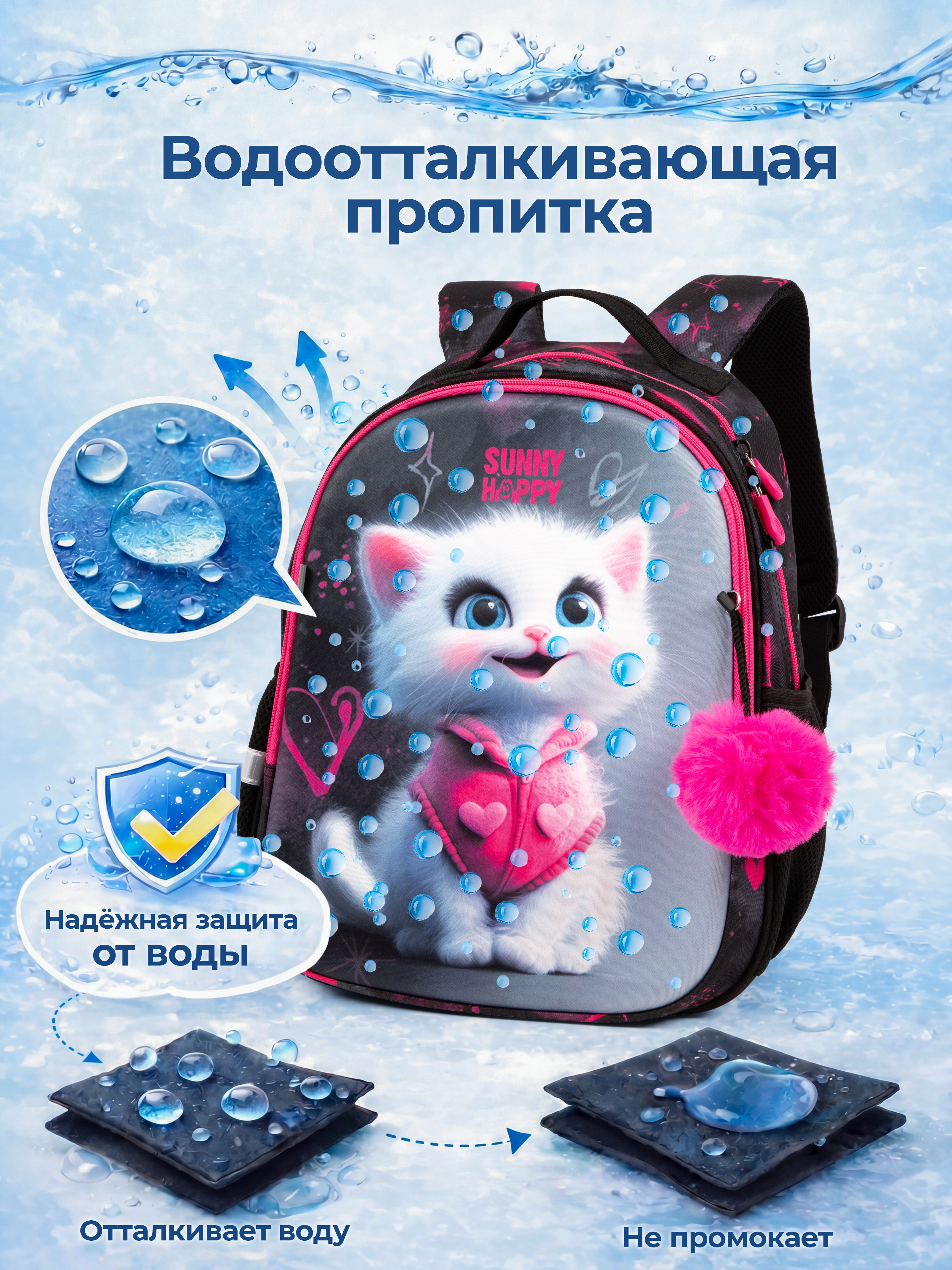 Рюкзак Sunny Happy набор 7 в 1 - фото 13