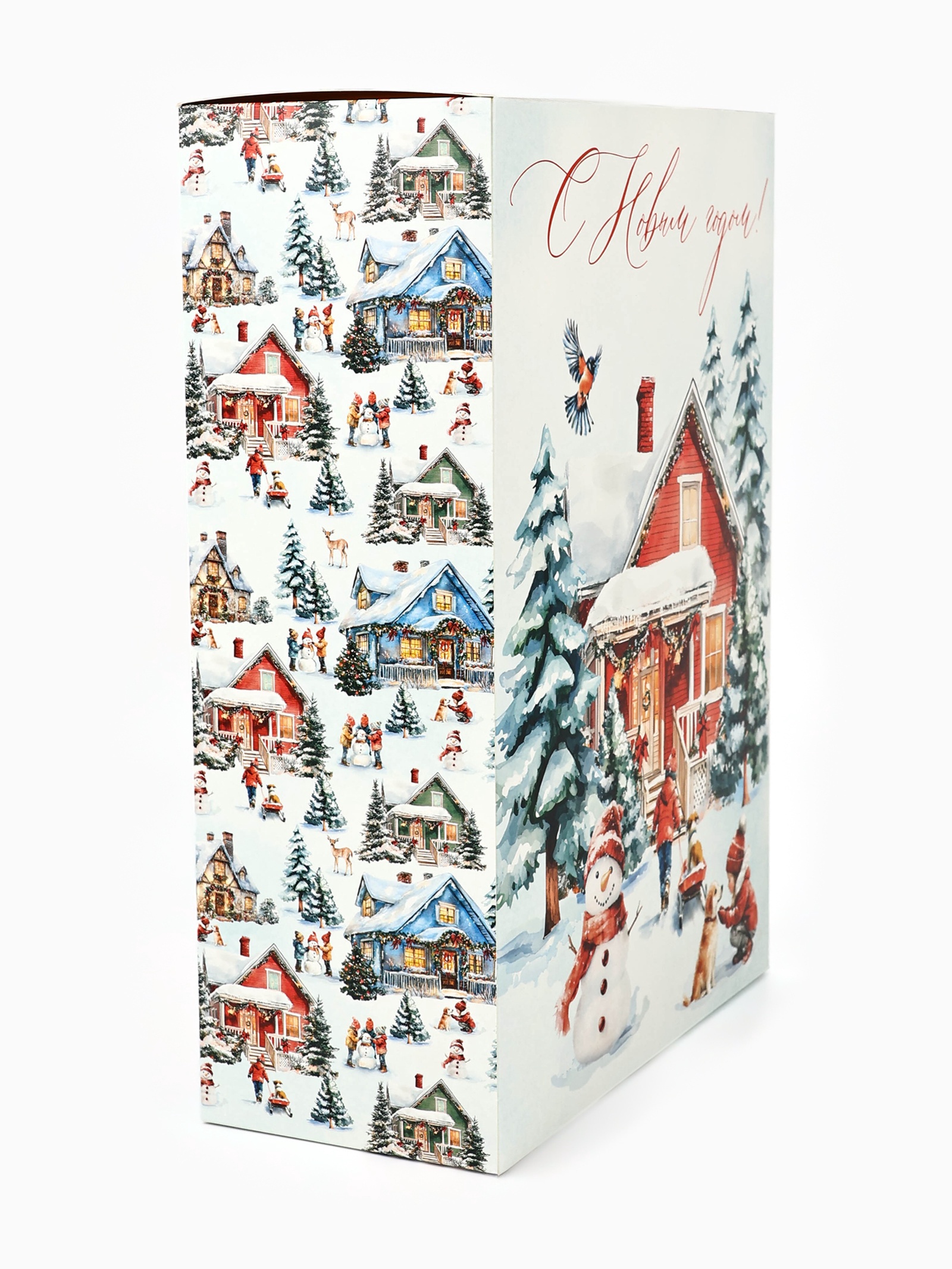 Коробка складная Дарите Счастье "Новогодняя акварель", 22 х 30 х 10 см - фото 5