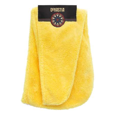 Тюрбан для сушки волос DeNASTIA микрофибра 25x65 см желтый Q000005