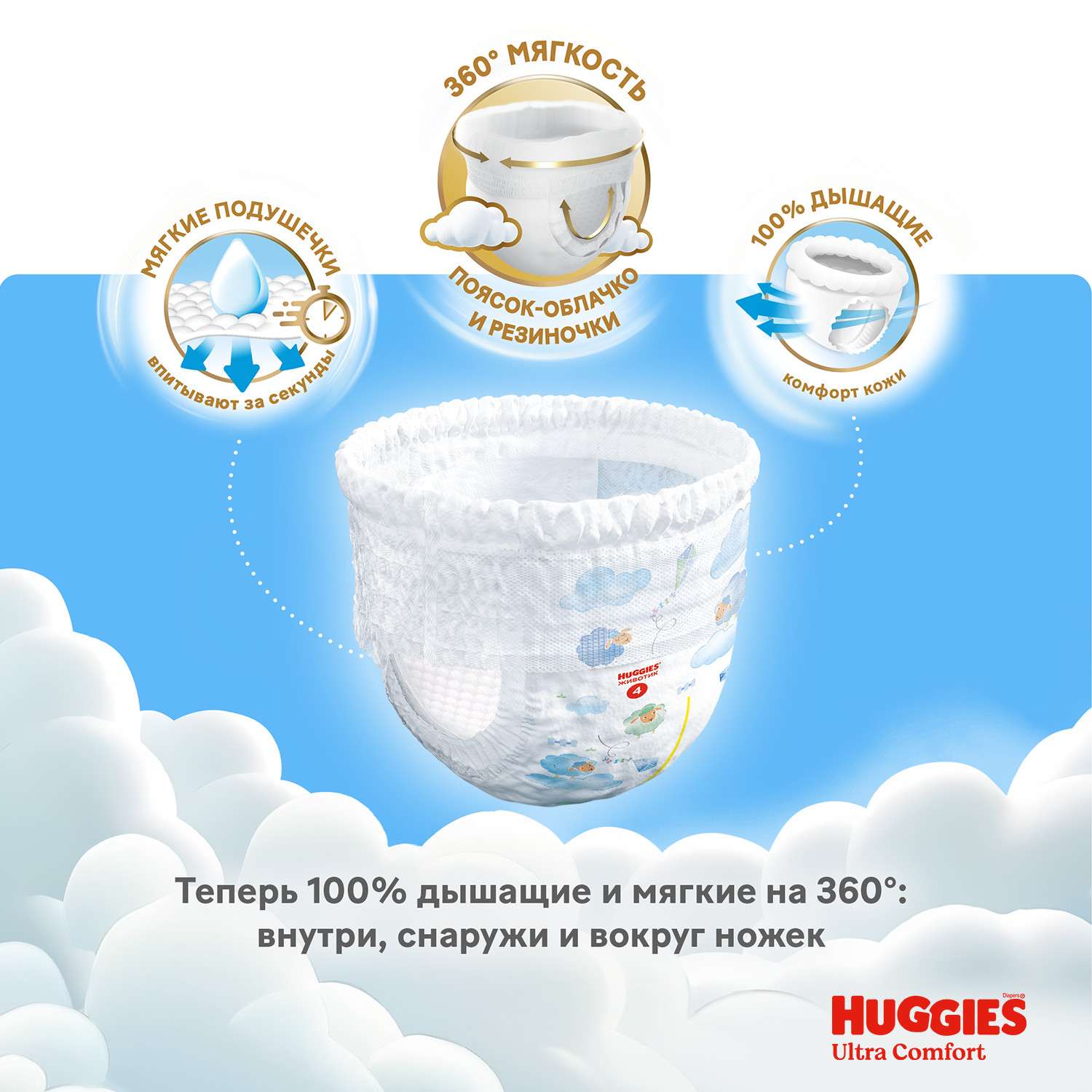 Трусики Huggies Ultra Comfort для мальчиков 5 (12-17) 42 шт. - фото 4