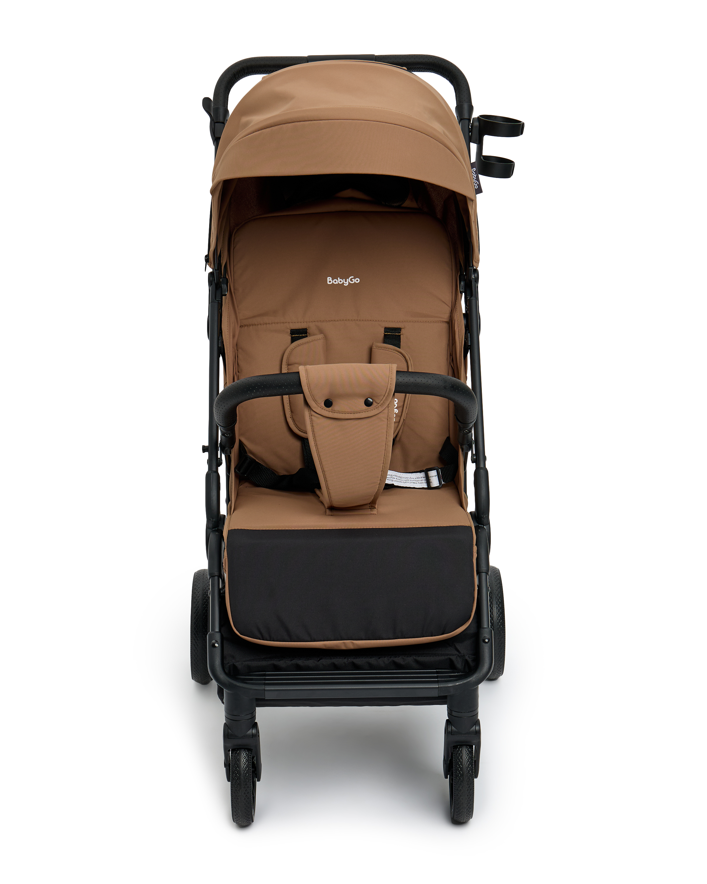 Коляска прогулочная BabyGo Roady Plus коричневый - фото 15