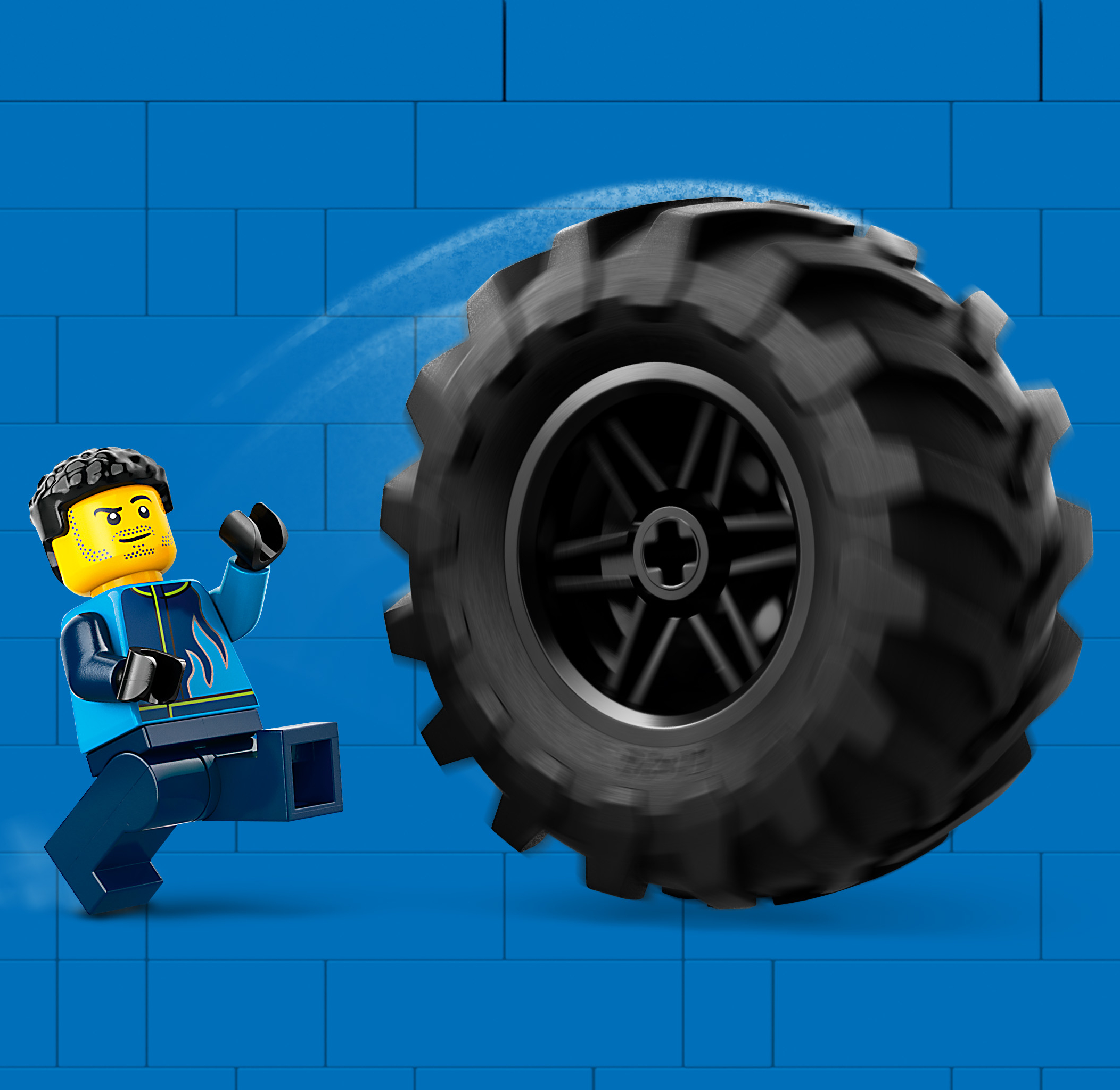 Конструктор LEGO City Синий Монстр-трак блочный - фото 8