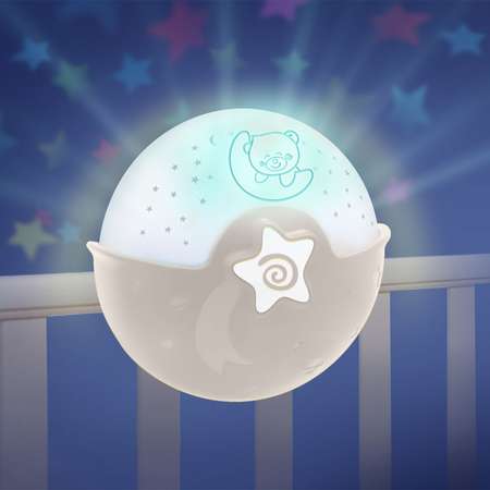 Игрушка ночник, проектор INFANTINO Ночник-проектор серо-бежевый