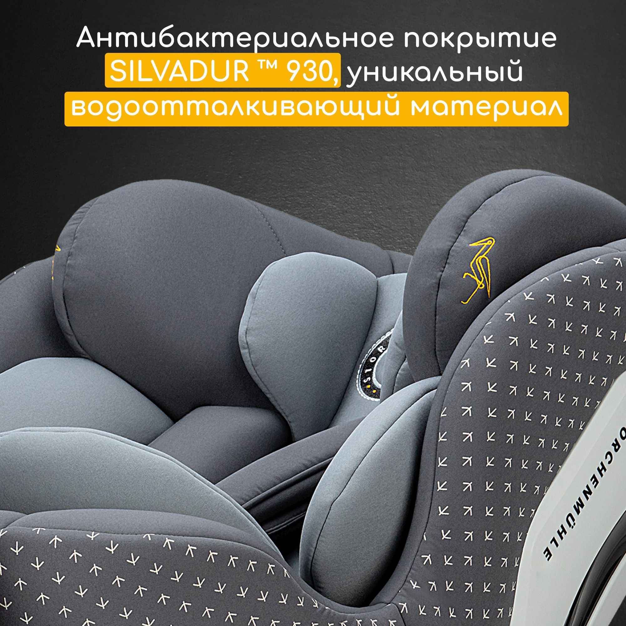 Автокресло Osann Niki Complete Asphalt 1/2/3 (9-36 кг) - фото 8