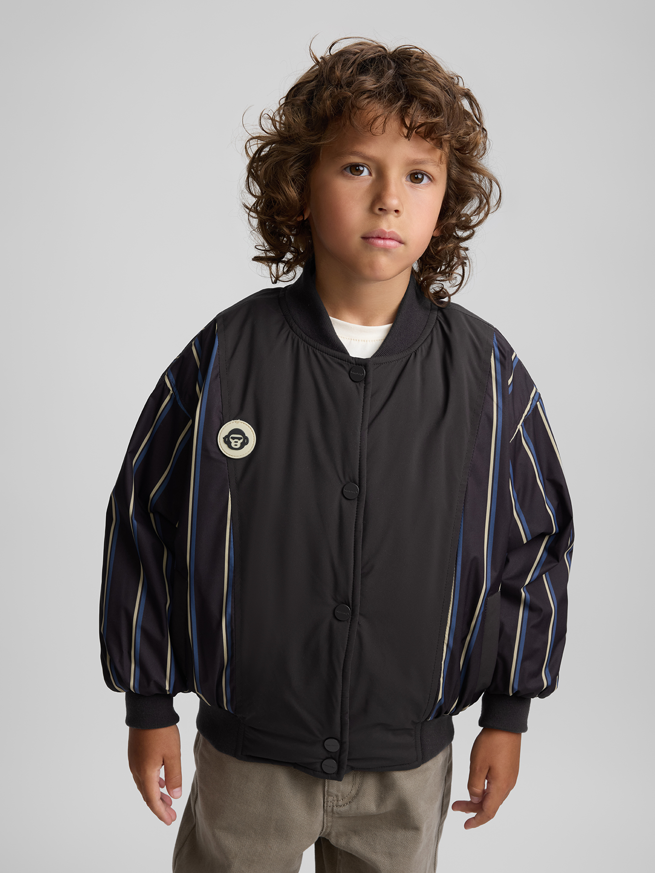 Бомбер Happy Baby 88662_dark-chocolate - фото 1