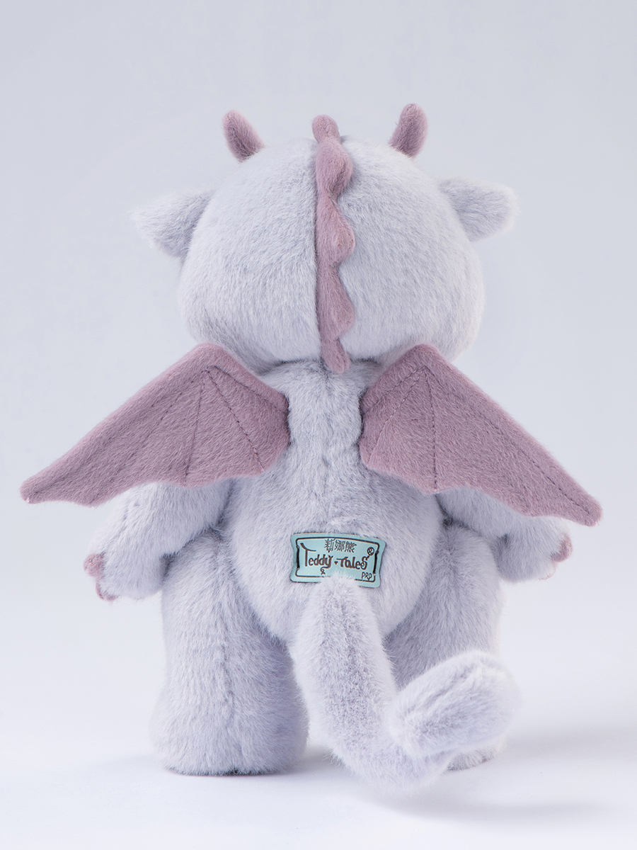 Мягкая игрушка TeddyTales Дракон Фиолетовый S - фото 2