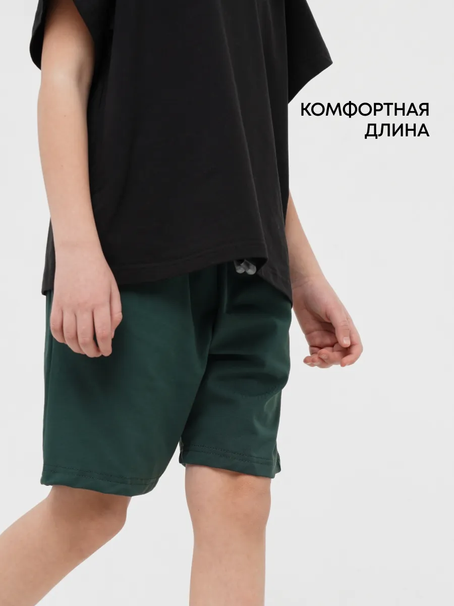 Шорты 3 шт Супер Пупс 3пр/шорты/черный/тмнсерый/тмнзеленый - фото 3