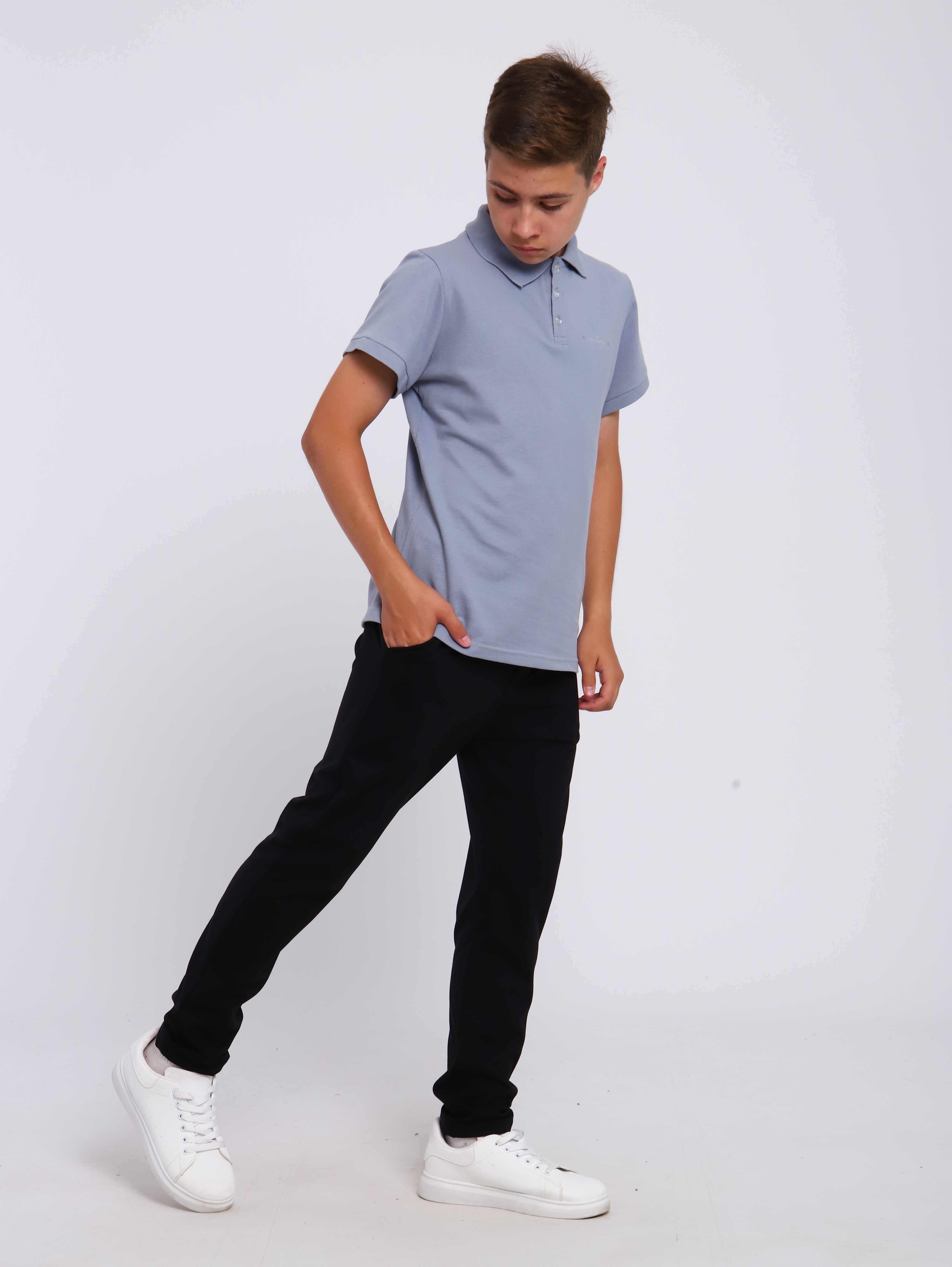 Поло ЛАДОШКИ Рубашка Михаил серый - фото 2