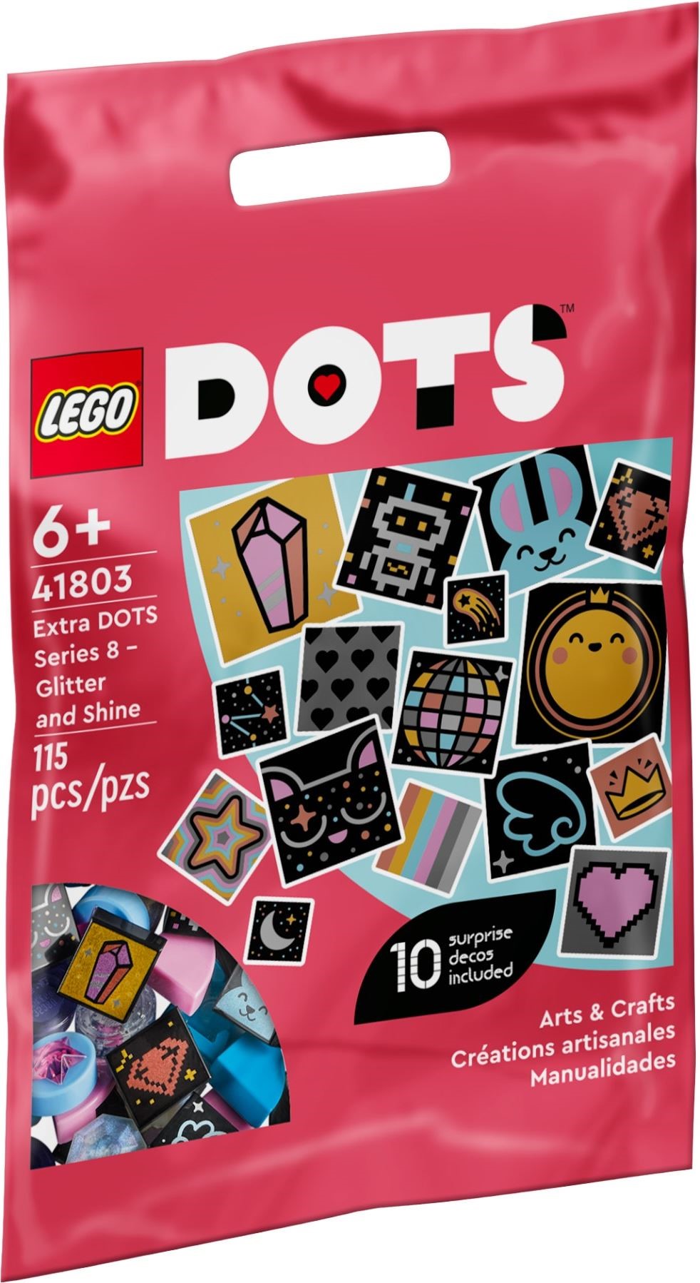 Изображение товара LEGO DOTS Экстра Блеск и сияние 41803 набор дополнений для творчества
