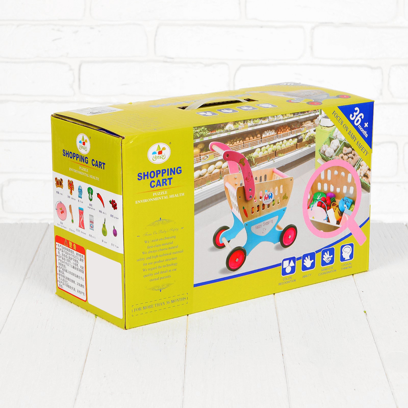 Игровой набор Sima-Land тележки и корзинки, продукты - фото 7