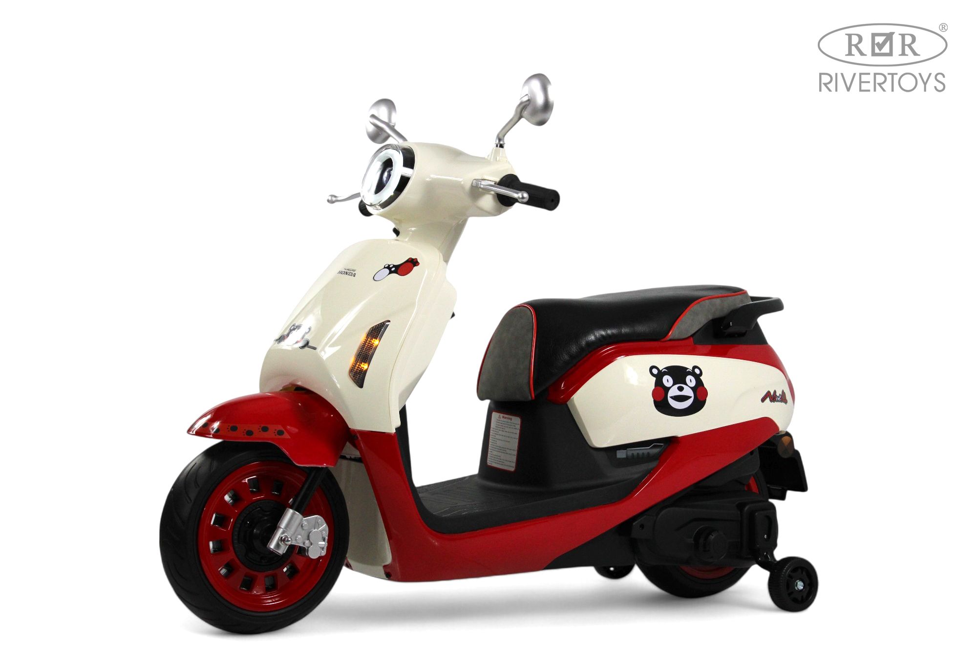 Электромобиль RIVERTOYS Z555ZZ-BEIGE-RED - фото 1