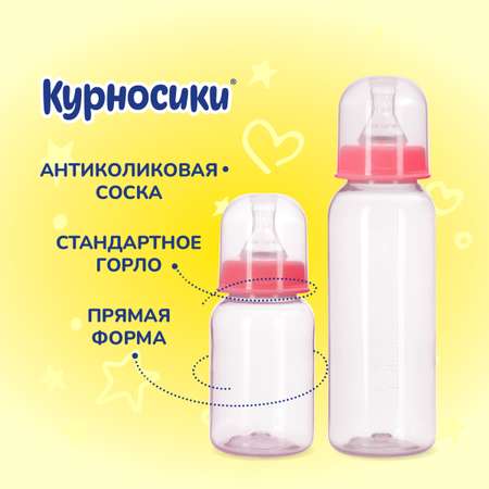 Бутылочка Курносики 250 мл 2 шт.