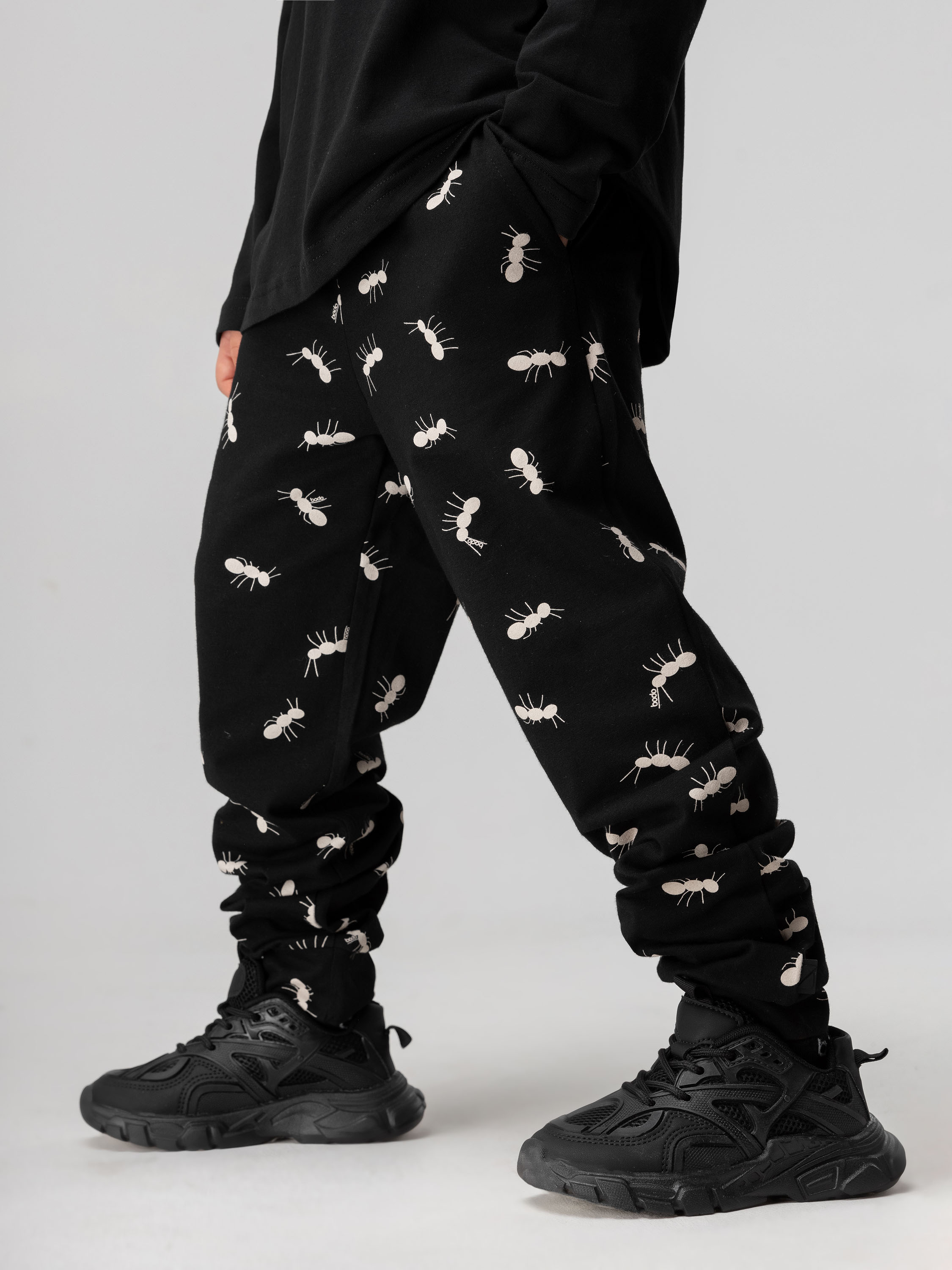 Брюки Bodo 6-360МU_черный (экрю) - фото 6