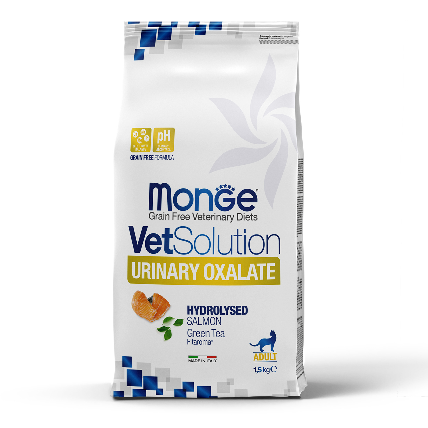 Корм для кошек диетический MONGE VetSolution Cat Urinary Oxalate при оксалатном течении МКБ 1.5кг - фото 5