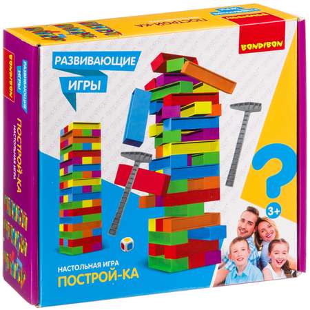 Настольная игра Bondibon для моторики башня Построй-ка