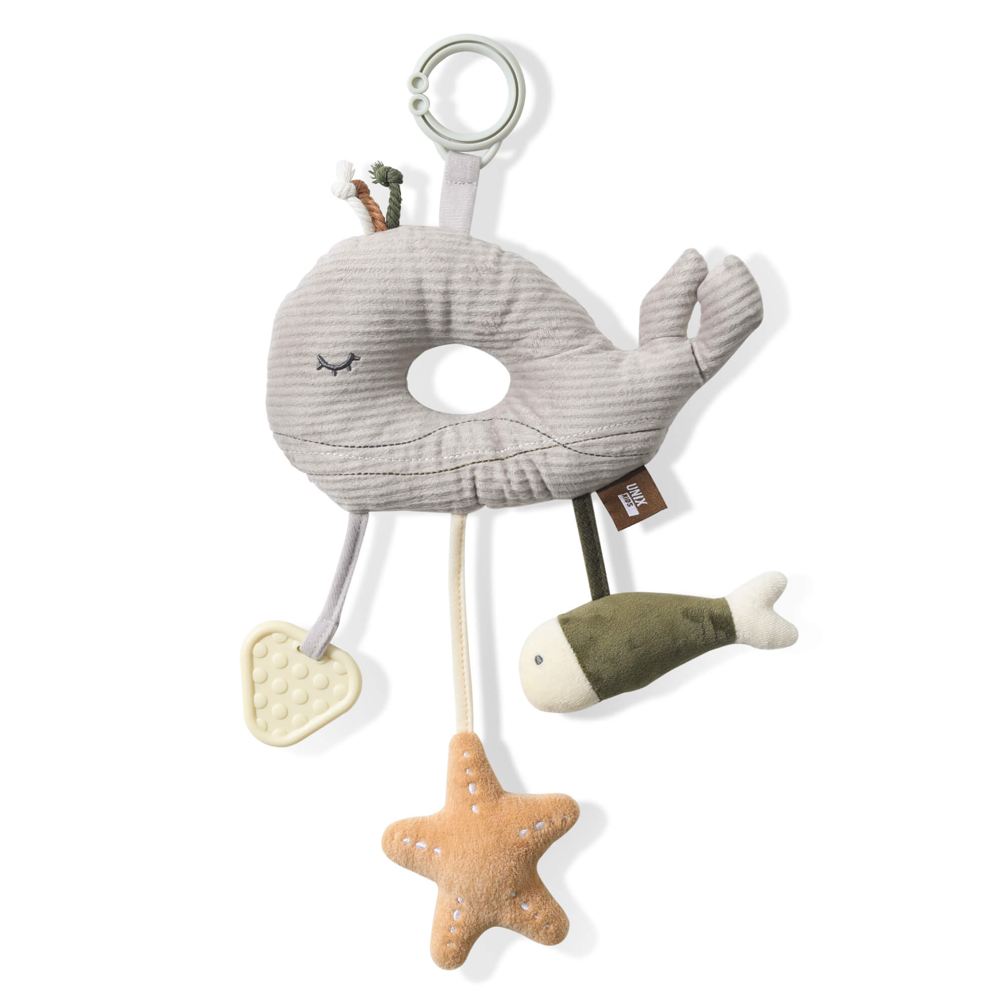 Игрушка UNIX Kids подвеска Кит/Whale 0+ развивающая - фото 12