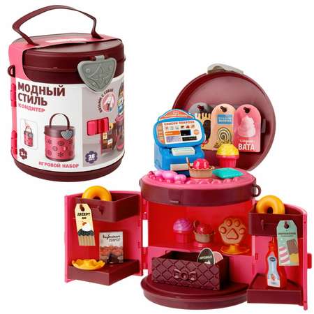 Игровой набор 1TOY продукты, прилавок, касса