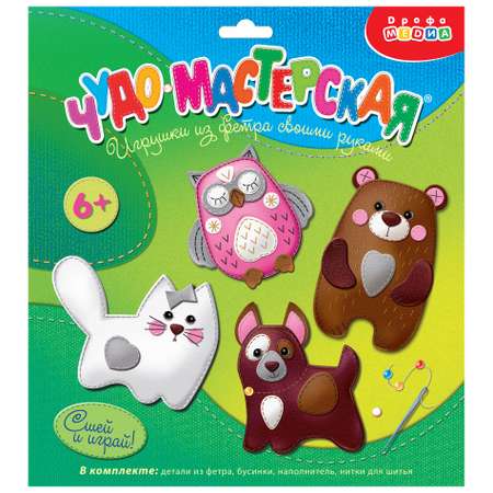 Набор для творчества Дрофа-Медиа шитье Зверята