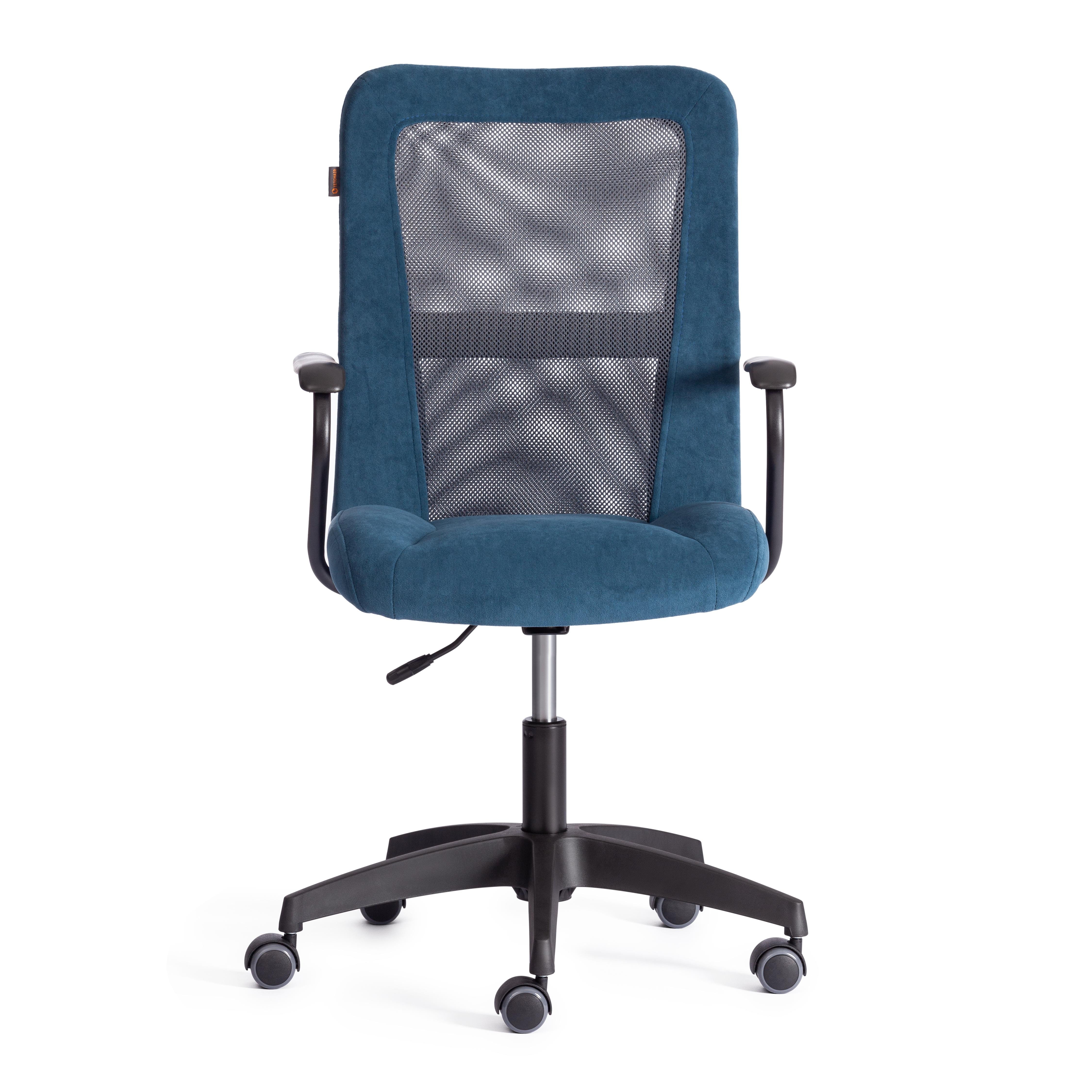 Компьютерное кресло TETCHAIR флок/ткань синий/серый - фото 13