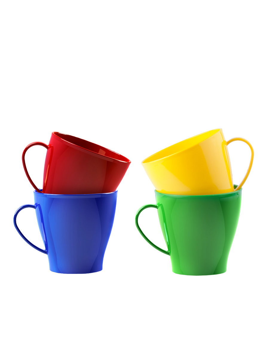 Набор посуды Solaris 4 чашки 0.36л с крышками - фото 10