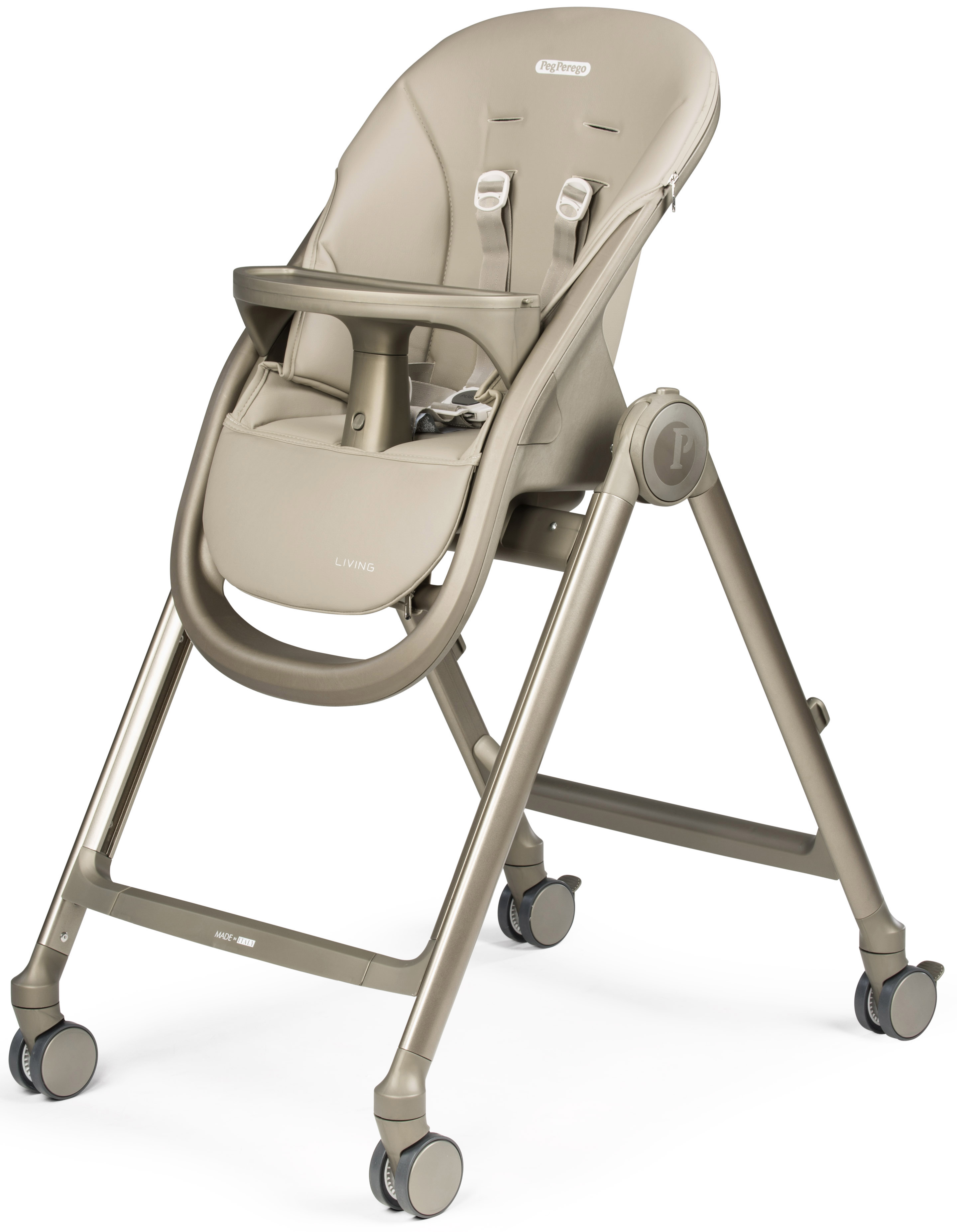 Стульчик для кормления Peg-Perego Living Space бежевый - фото 3