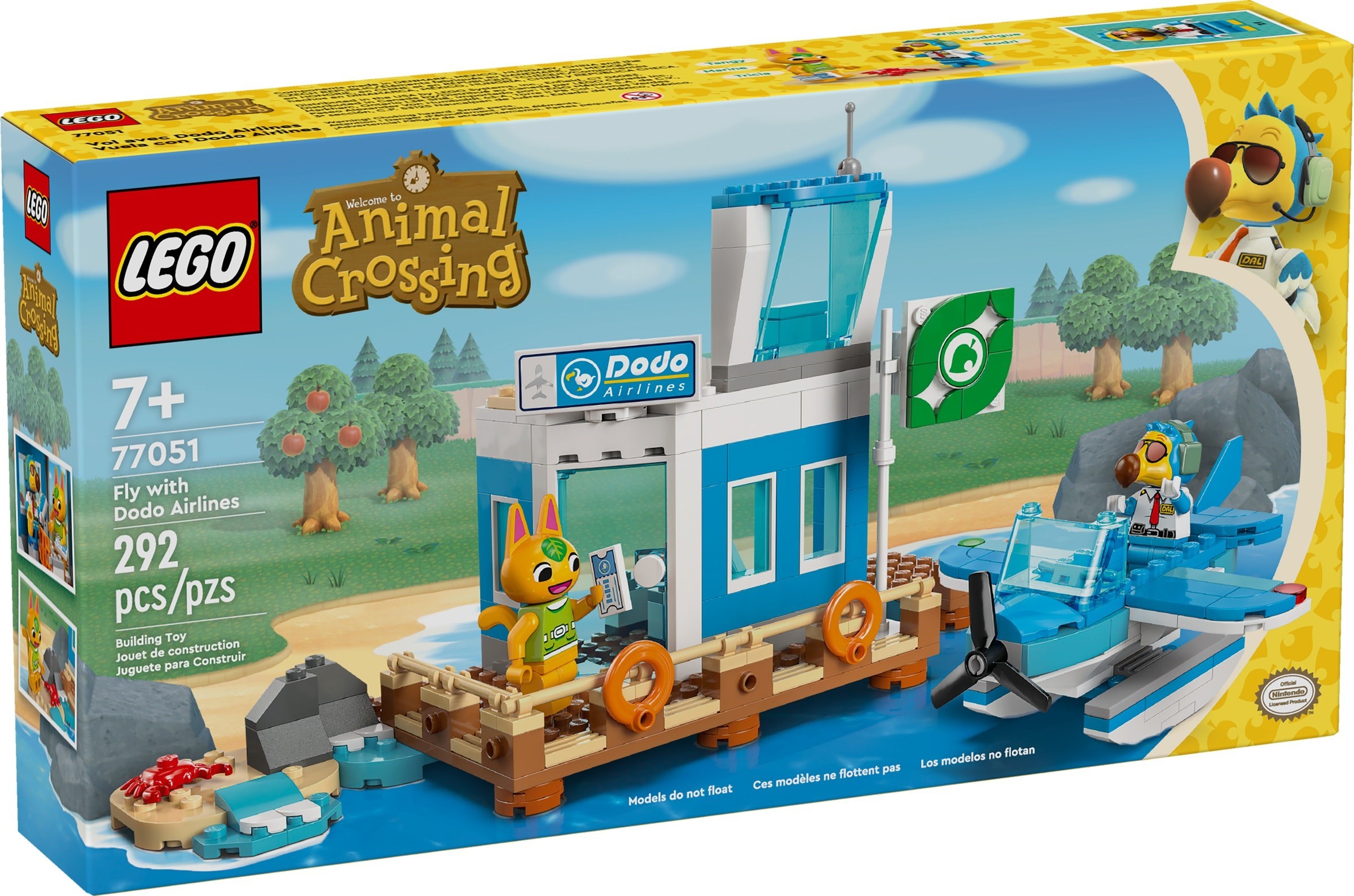 Изображение товара Детский конструктор LEGO Animal Crossing 77051 с гидросамолетом