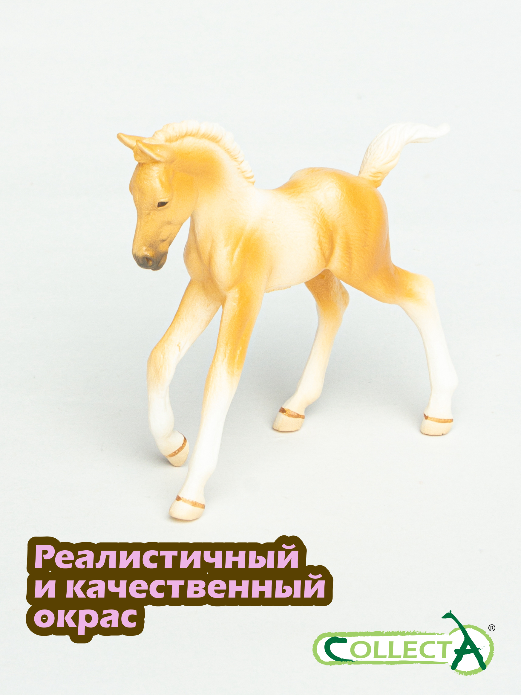Фигурка Collecta Жеребёнок Пинто Паломино - фото 4