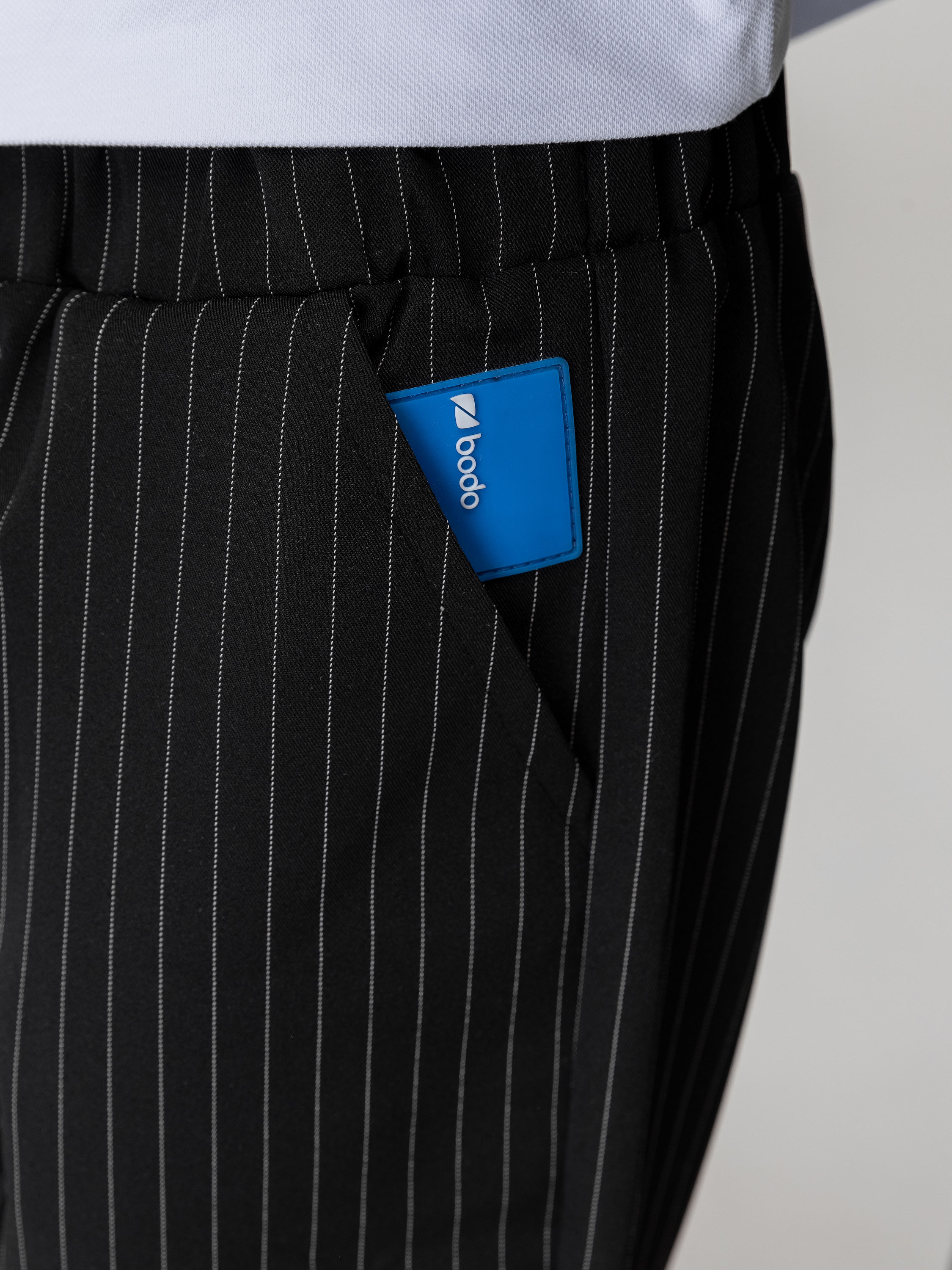 Брюки Bodo 6-638MU_черный (белый) - фото 9