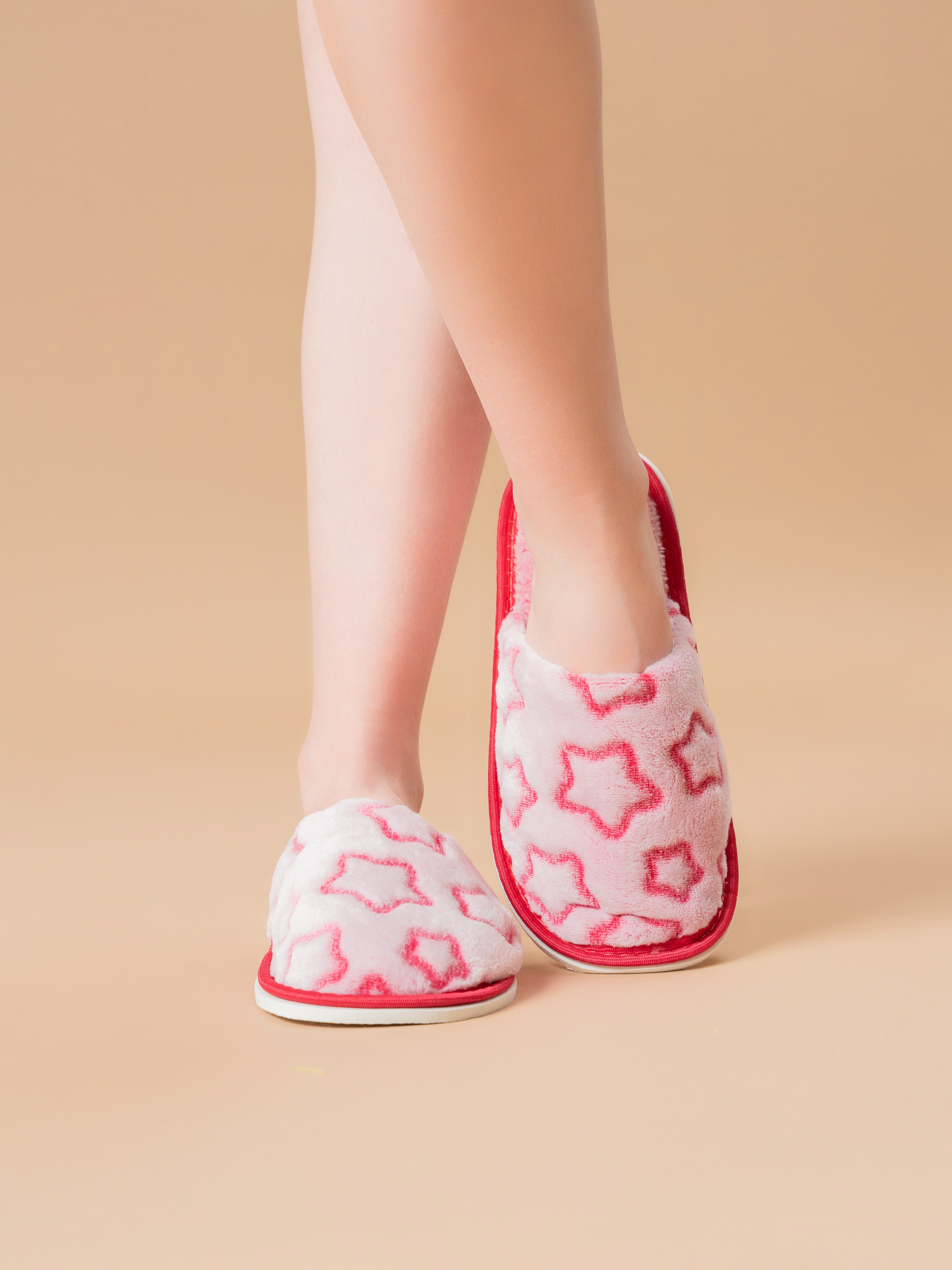Тапочки IVShoes С-6ДВТ(д)-МР/звезды/бордовый - фото 1