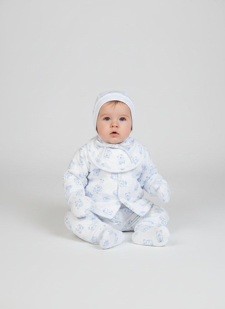 Комплект Утенок 723А голубые мишки - фото 2