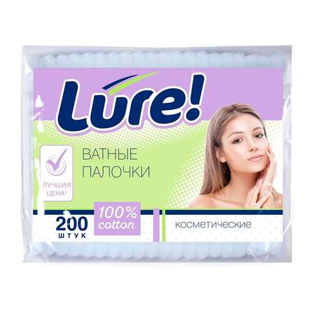Ватные палочки LURE 200 шт.