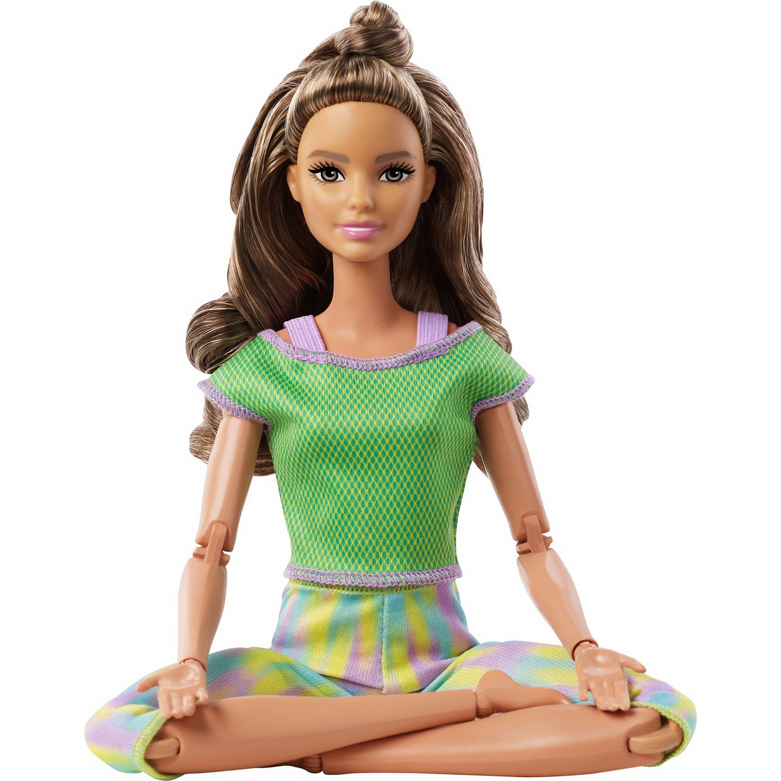 Кукла модельная Barbie Made to move Йога GXF05 - фото 10