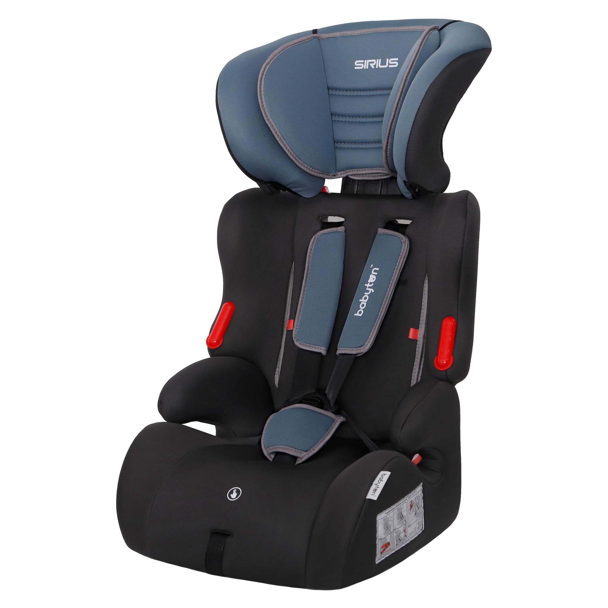 Автокресло Babyton Sirius I/II/III iceberg green 1/2/3 (9-36 кг) серый - фото 26