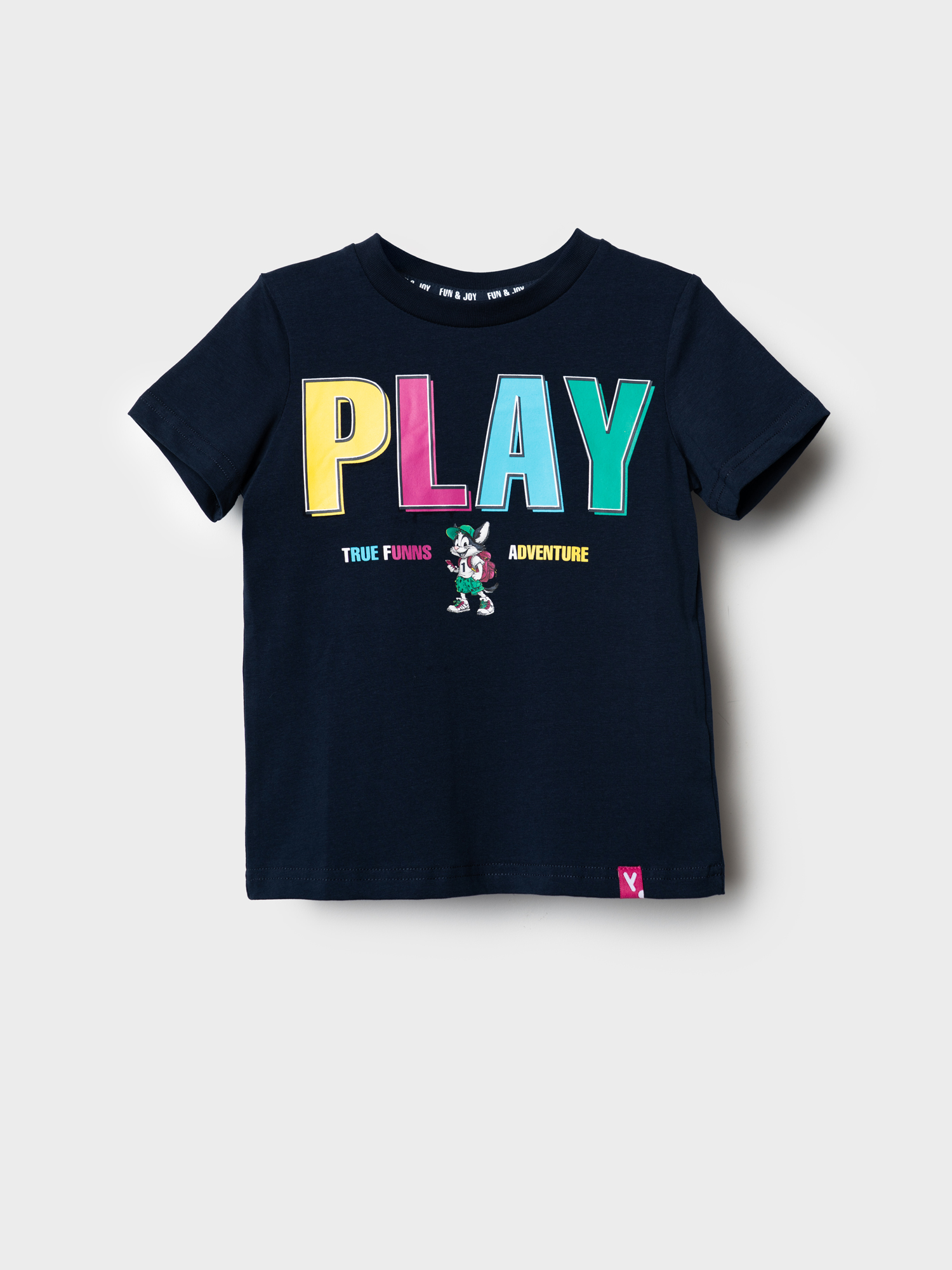 Изображение товара Детская футболка PlayToday 104 хлопок крупный принт для мальчика