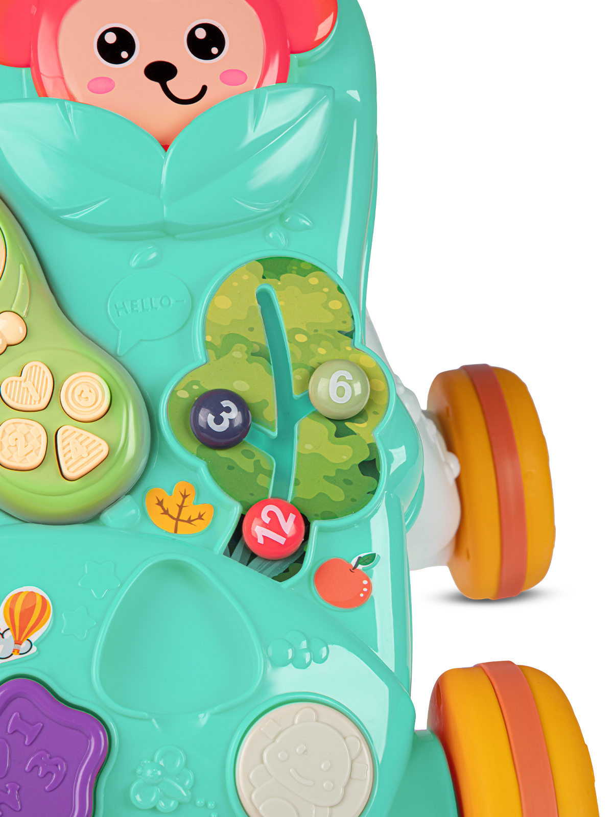 Ходунки Smart Baby Музыкальный бизиборд 3 в 1 бирюзовый - фото 14