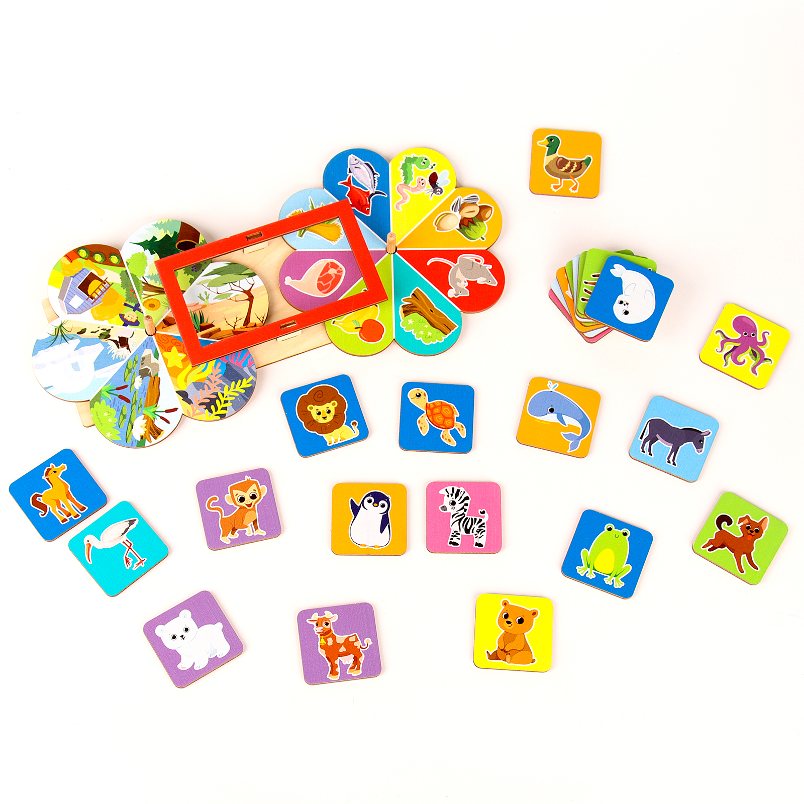 Настольная игра Лесная мастерская Кто где живёт и кто что ест - фото 3