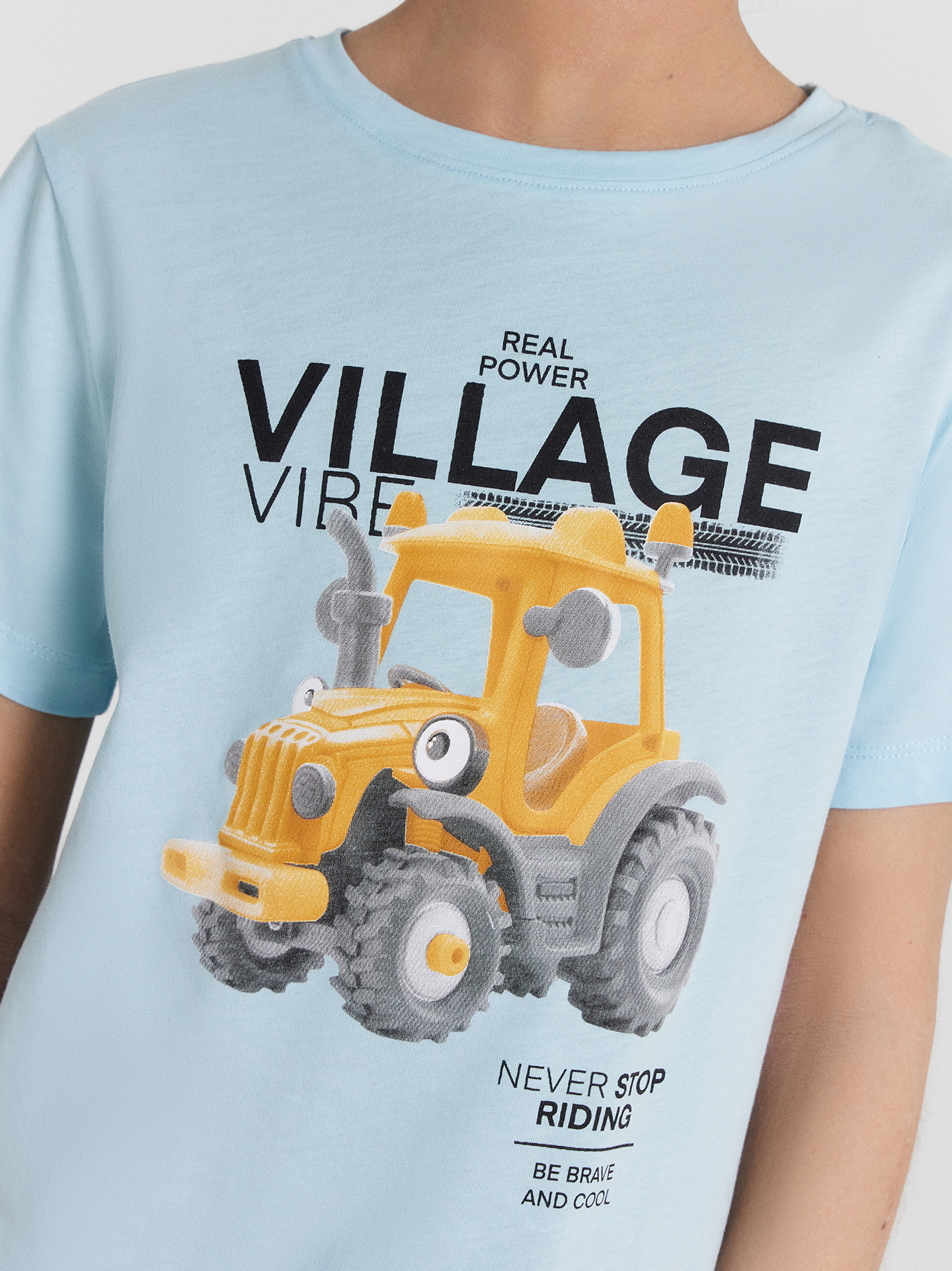 Пижама Mark Formelle (Марк Формэль) 563318-1/голубой +тракторы на синем - фото 6