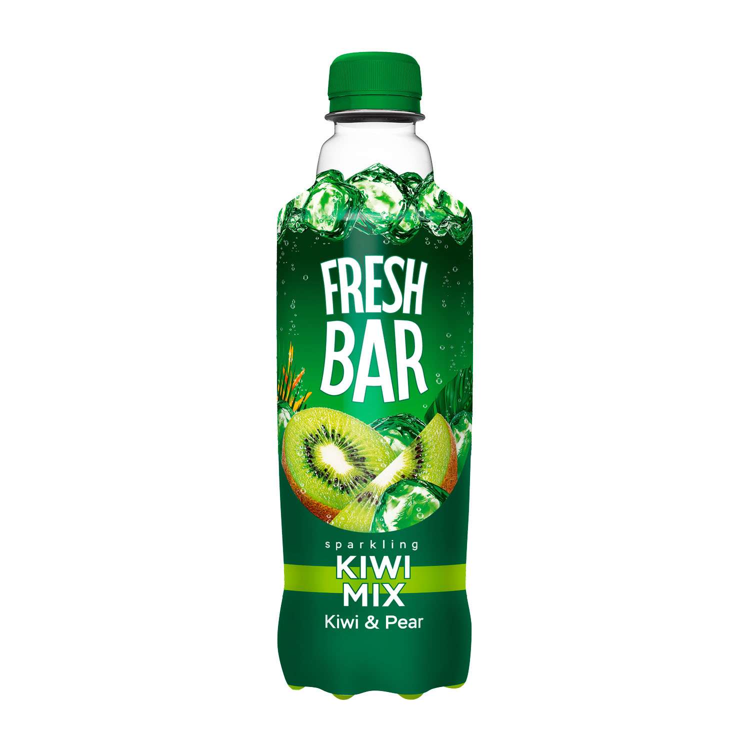 Напиток Fresh Bar сильногазированный киви 0.48л - фото 1