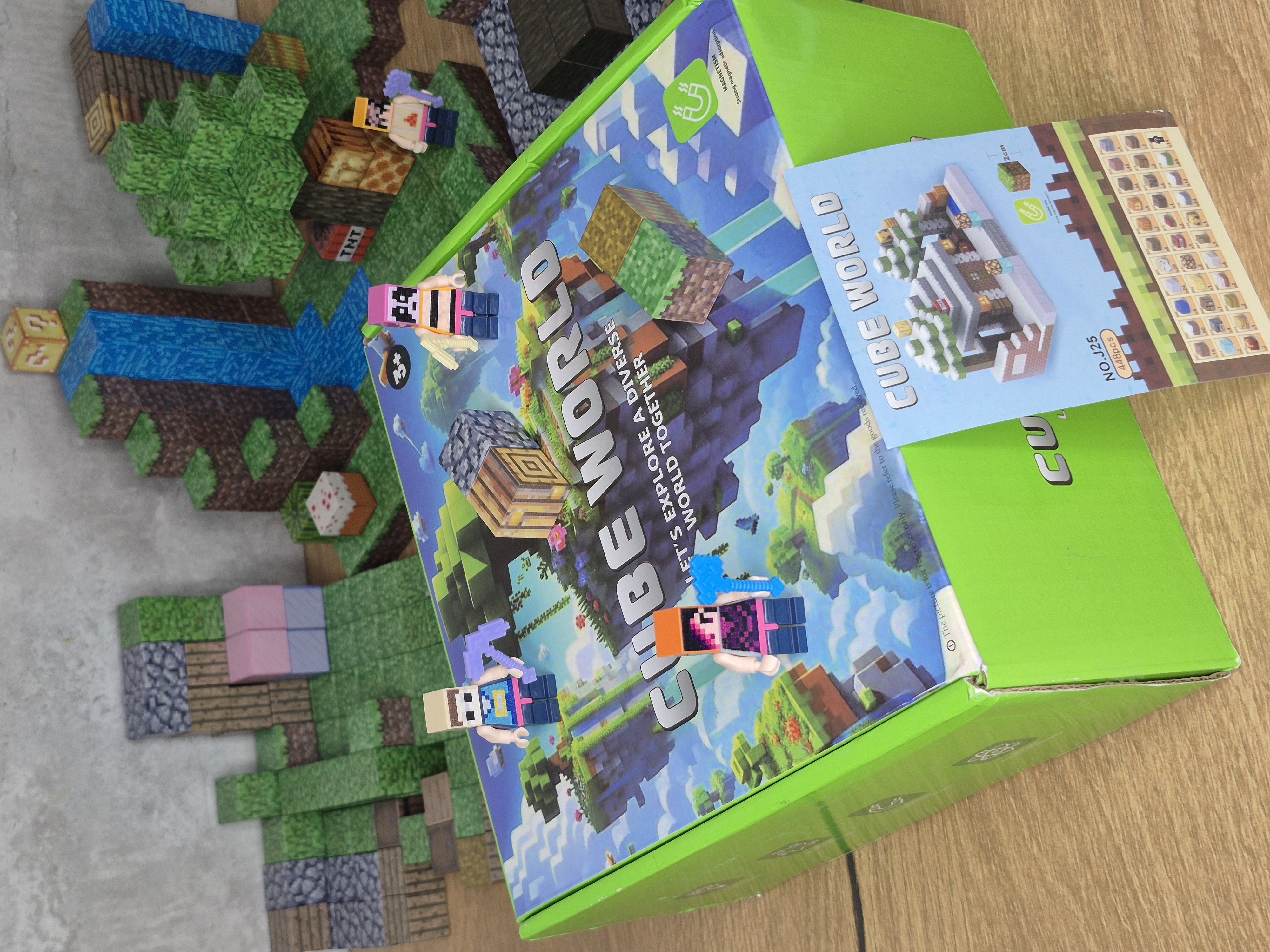 Конструктор BalaToys Майнкрафт магнитный 448 дет. - фото 7