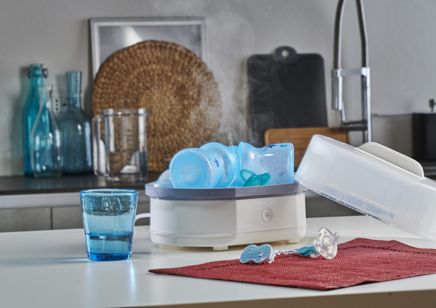 Стерилизатор для бутылочек Chicco Sterilnatural 3 в 1: полная загрузка компактный режим и стерилизация в микроволновой печи - фото 17