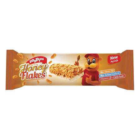 Батончик Poppins Honey Flakes злаковый с белым шоколадом и медом 25г с 3лет