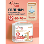 Пелёнки одноразовые MEDILANA 60х90 см 30 шт.