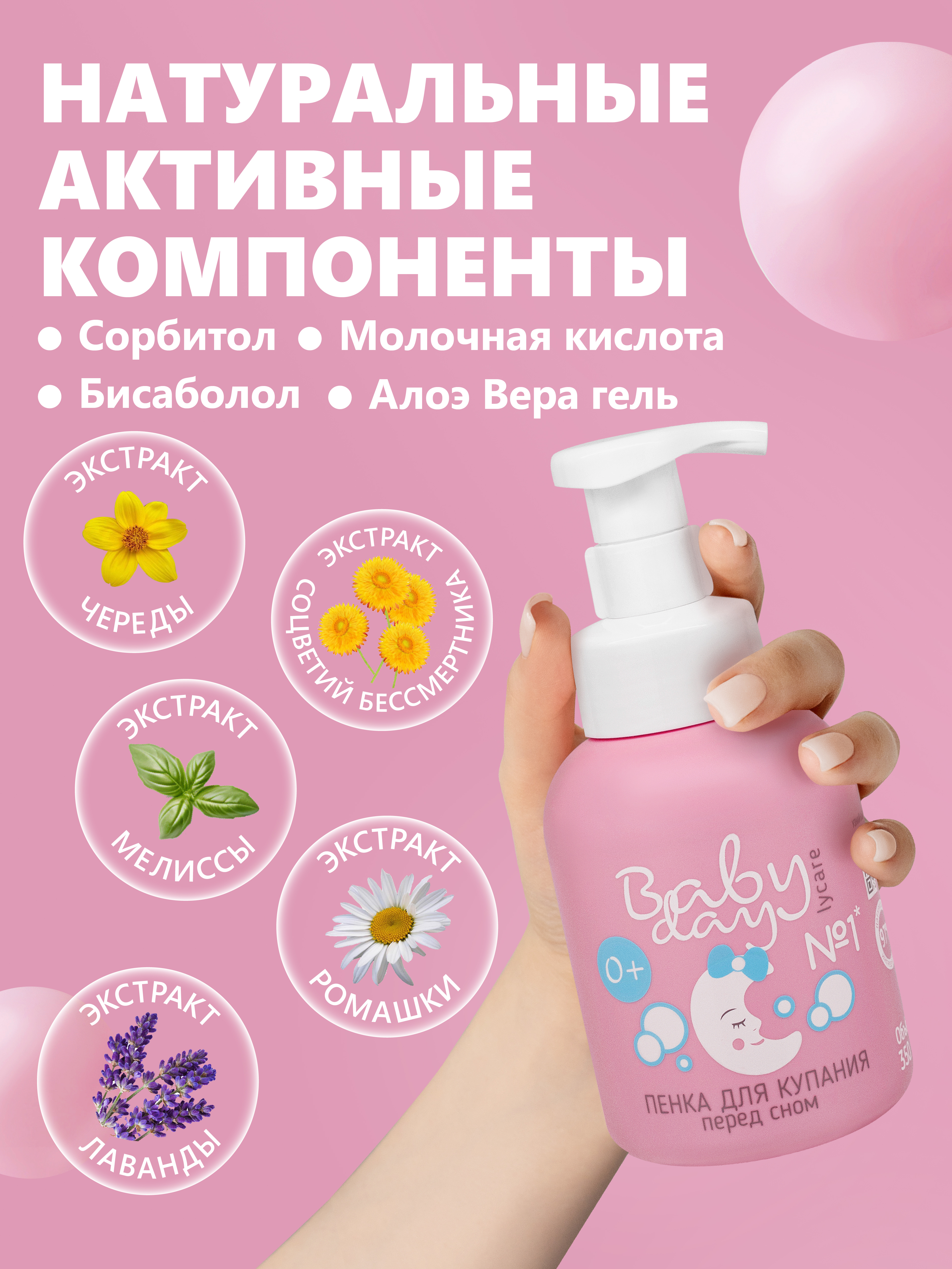 Гель-пена LYCARE BabyDay 350 мл 1 шт. - фото 3