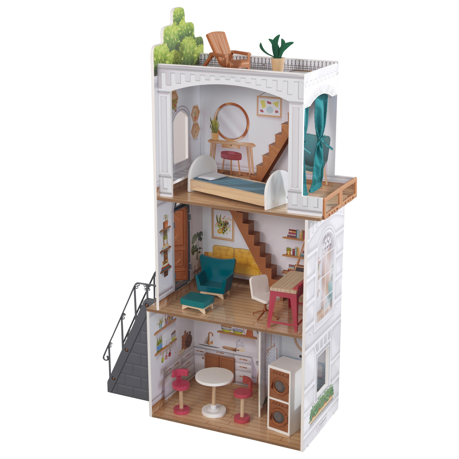 Домик для кукол KidKraft с мебелью 10238_KE - фото 15