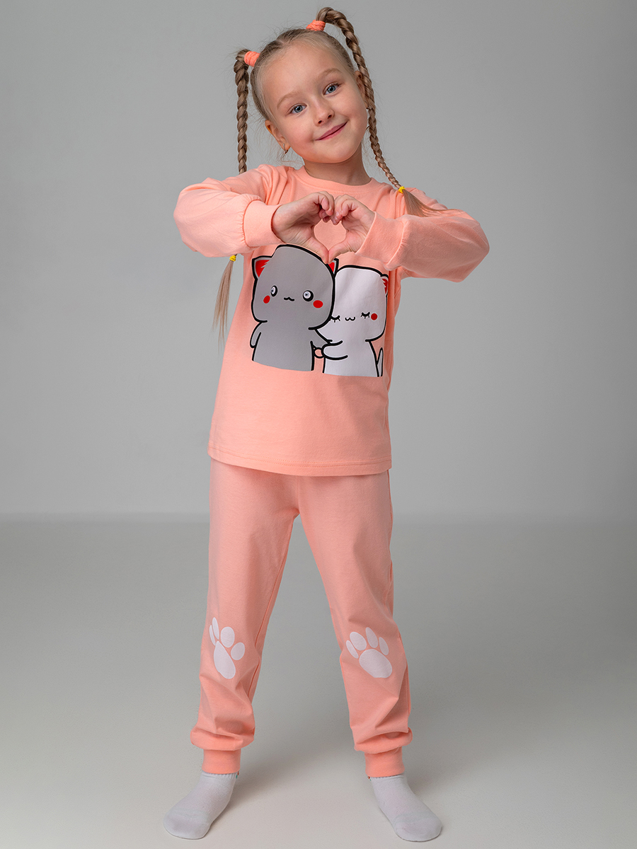 Пижама BONITO KIDS BK0976PJDперсиковый - фото 8