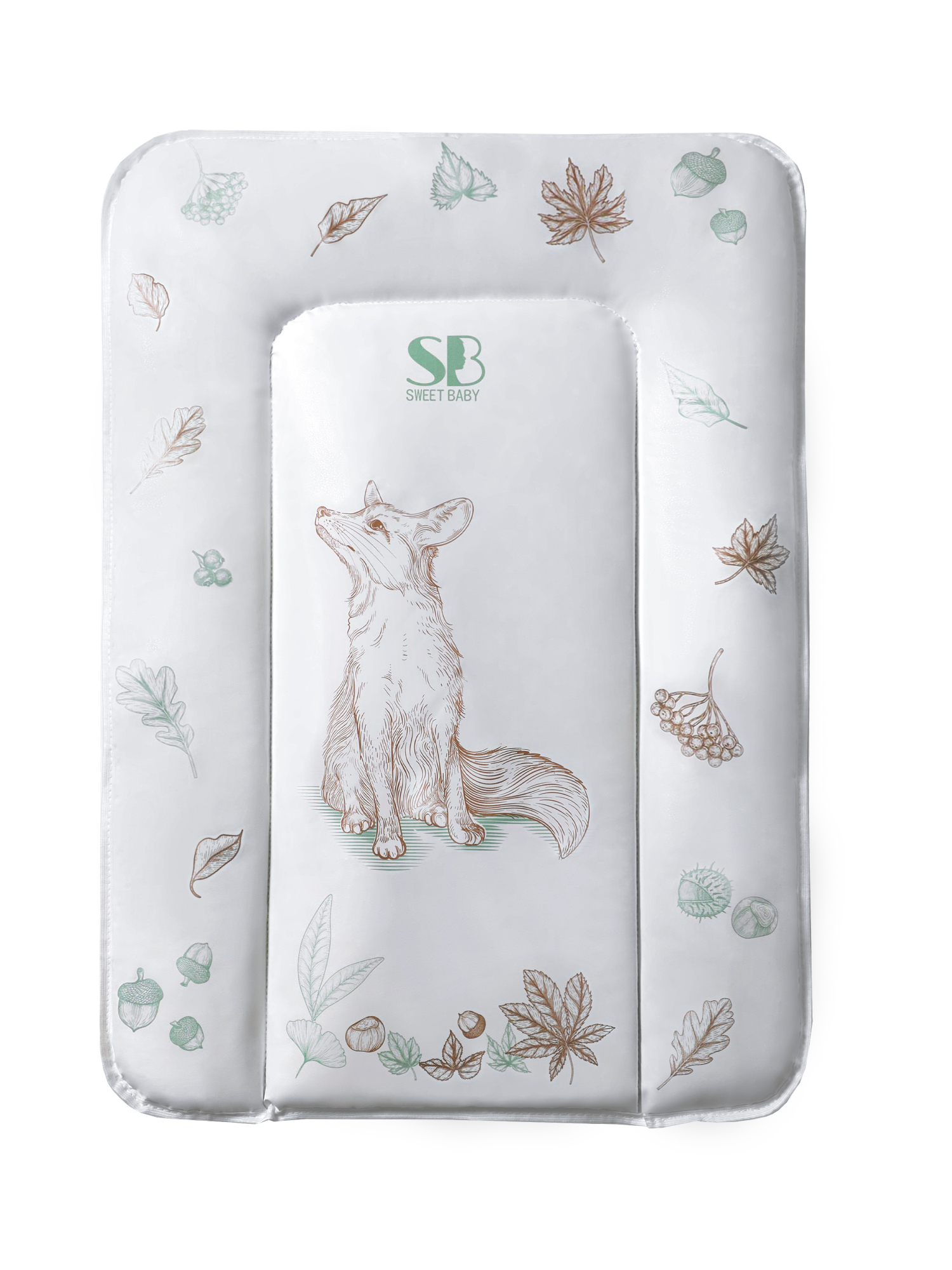 Матрас для пеленания Sweet Baby 48x71 лиса бежевый/оранжевый - фото 5