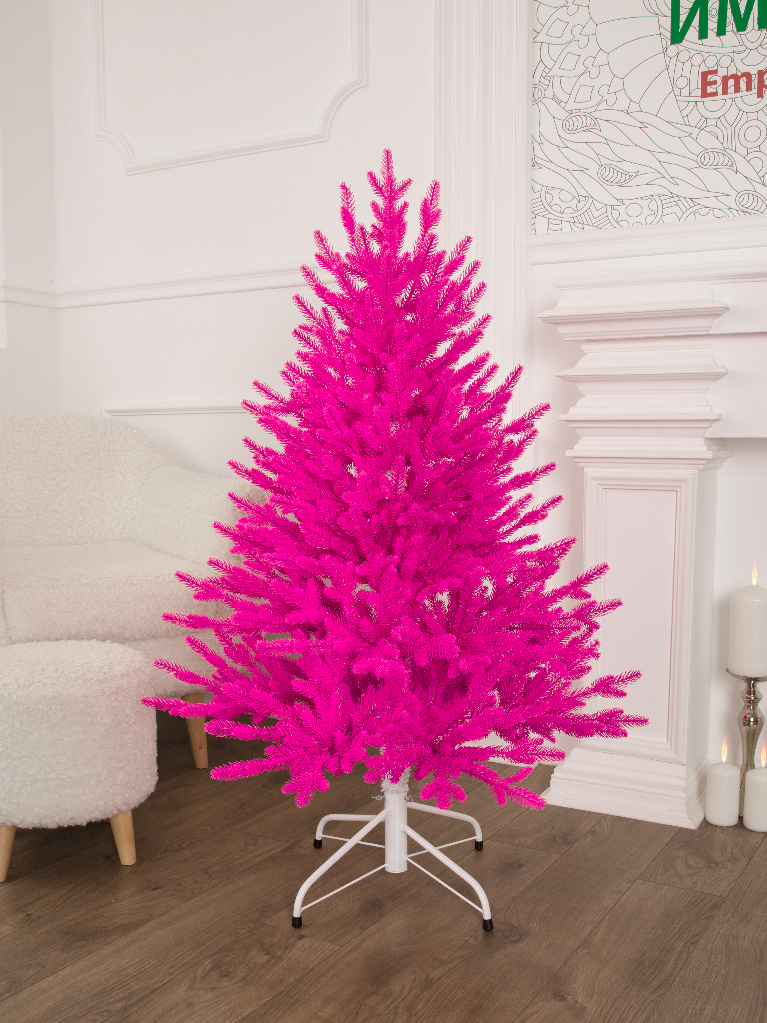 Ель Арфа розовая литая Империя Ёлок 120 см - фото 3