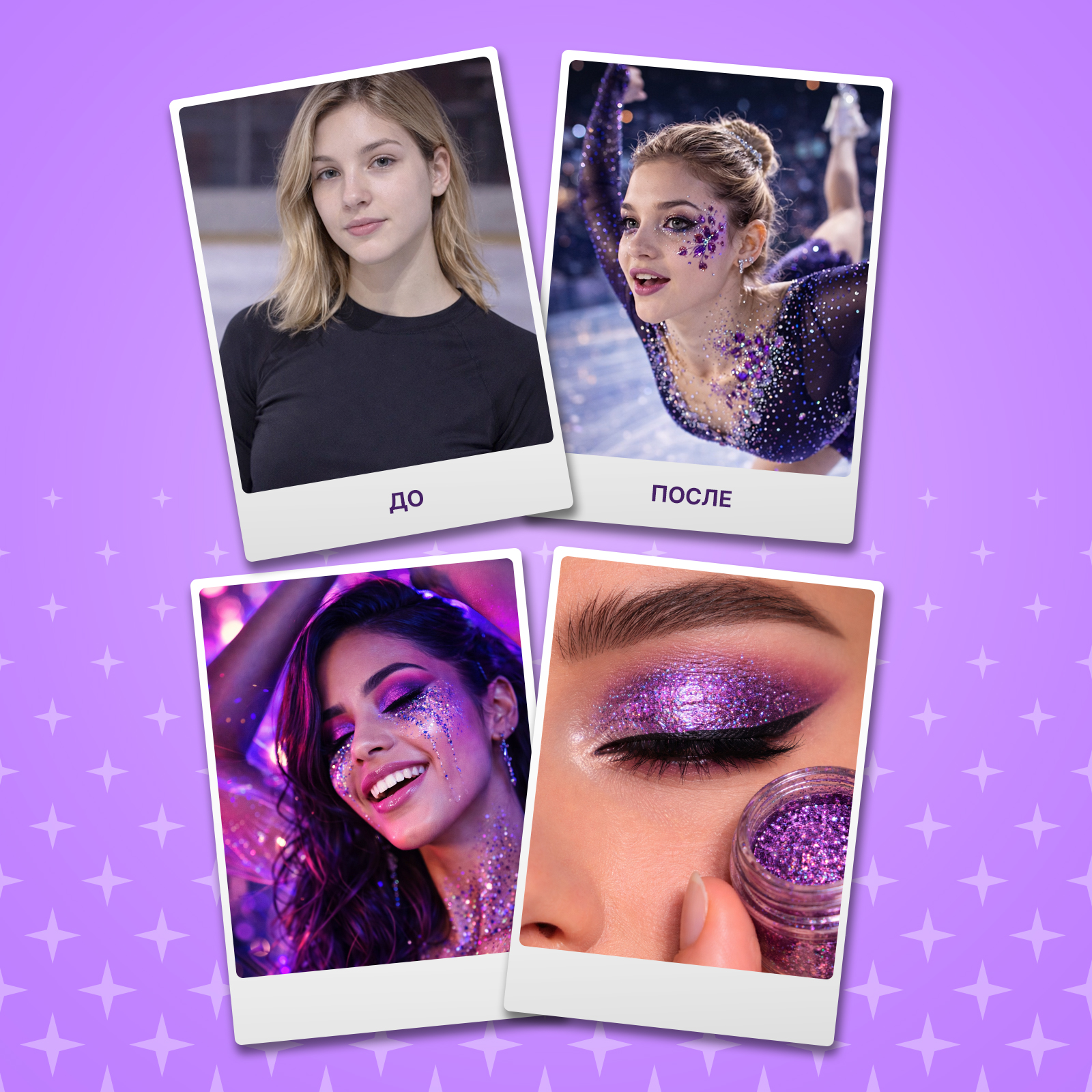 Глиттер шиммер для тела ХОББИЛАБ Эйфория 30 г - фото 5