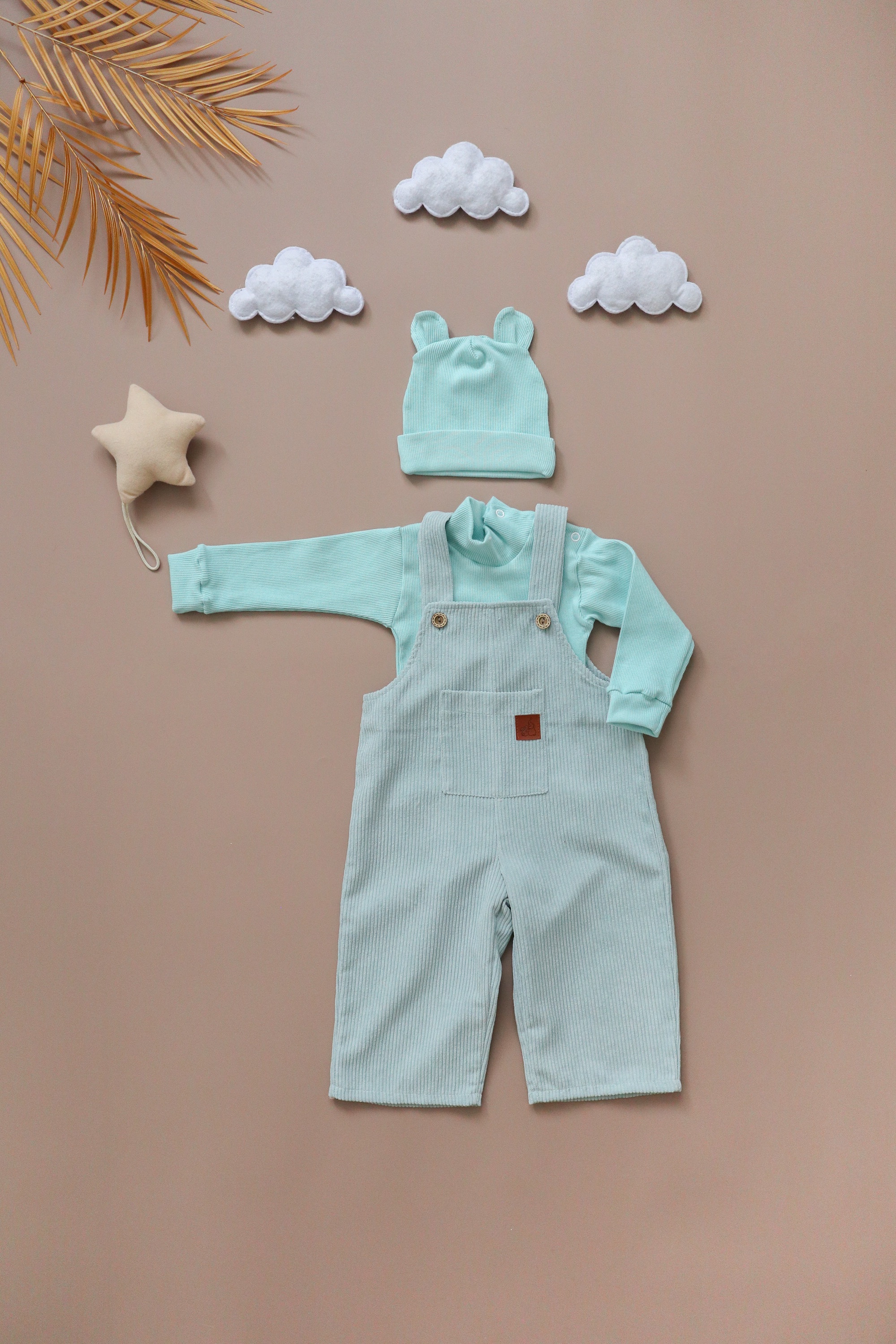 Полукомбинезон Bunnyphant Т-227/мятный - фото 3