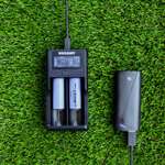 Зарядное устройство REXANT с ЖК-дисплеем для 2-х Li-ion аккумуляторов